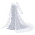 thumbnail image 1 of Vestido de princesa para niñas, disfraz de Elsa de Frozen, disfraz de fantasía para niños, vestido de baile con lentejuelas, ropa de Reina de la nieve para niños, ropa de Elsa para Party9-10T-150 Gao Jinjia LED, 1 of 2