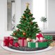 thumbnail image 1 of Falda de árbol de Navidad de felpa de 36 pulgadas, estera bordada para árbol para vacaciones de Año Nuevo, 1 of 8
