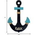 thumbnail image 4 of Rustic Wooden Anchor Nautical Themed with Rope Crosses Wall Art Decor, 4 of 5