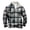 Gray, variant on AWZXDE Men's Long Sleeve Plaid Half Zip Sweatshirt with Pockets, Warm Casual Pullover Brown,S