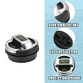 thumbnail image 3 of Unique Bargains 1pcs Engine Oil Filler Cap 420103485B Fit for Audi R8 Black, Silver Tone, 3 of 6
