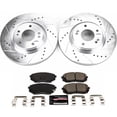 thumbnail image 3 of PowerStop Front Z23 Evolution Sport Carbon-Fiber Ceramic Brake Pad and Drilled & Slotted Rotor Kit Fits: HYUNDAI KIA Select Models K7353, 3 of 10