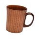 thumbnail image 4 of Taza de madera para beber, pulida a mano, pequeña, para leche con asa, hecha a mano, para agua fría o caliente. S, 4 of 9