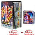 thumbnail image 1 of Libro de álbum de Pokemon de 9 bolsillos, 540/432 piezas, soporte de colección de cartas de juego, carpeta Carpeta de Pokemon, regalo novedoso para niños Fivean unisex, 1 of 2
