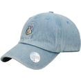 thumbnail image 1 of Finger Heart Light Denim Dad Hat Baseball Cap Polo Style Adjustable, 1 of 4