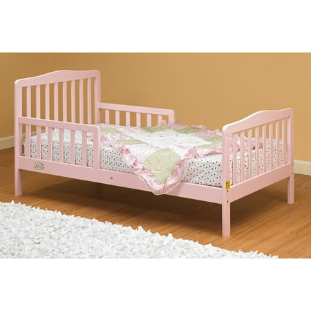 The Orbelle Contemporary Solid Wood Toddler Bed - Pink