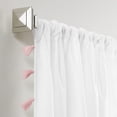 thumbnail image 2 of Elrene Home Fashions Bianca Semi-Sheer Window Curtain with Tassels, Blush, 52" x 84", 2 of 6