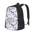 thumbnail image 1 of Balery Lavender Flowers Mochila para hombre y mujer - Tela Oxford 600D resistente - Gran capacidad, resistente al agua, ideal para la escuela, viajes y senderismo, 1 of 6