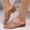 Gold, variant on Womens Retro Closed Toe Beach Sandals, New Style Transparent Clear Jelly Material Footwear, Lightweight Flat Non Slip Closed Toe Slides,