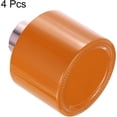thumbnail image 3 of HARFINGTON 4pcs Empty Glass Diffuser Bottle 140ml/4.7oz Refillable Fragrance Accessories Aromatherapy Jar Container for Replacement Reed Diffuser DIY Home Bathroom Orange with Gold Tone Cap, 3 of 6