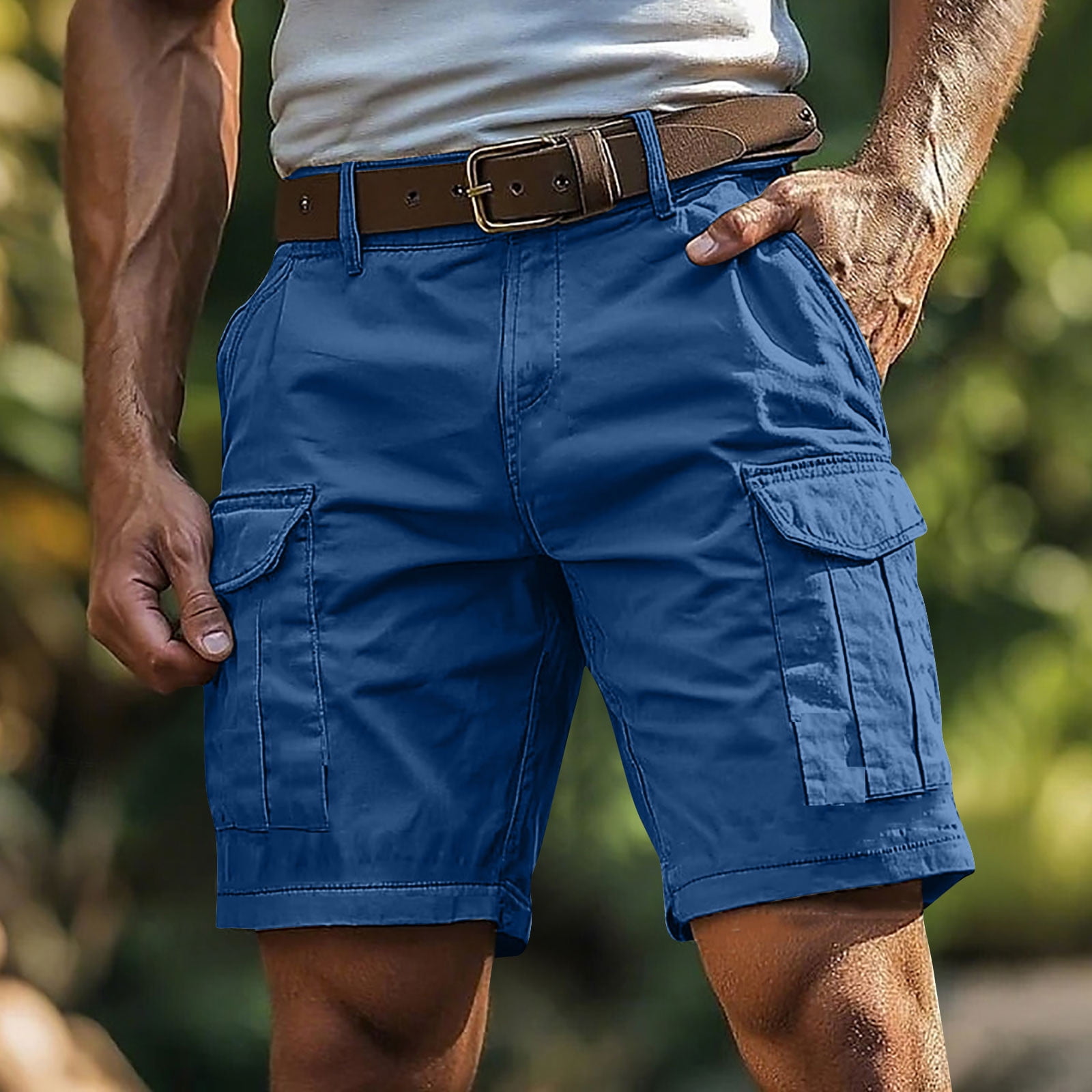 SEESEE WOOL BAGGY CARGO SHORTS NAVY サイズM Men's Cargo Jean Shorts Cotton Twill Baggy Jorts Tactical Multi