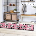 thumbnail image 3 of SKYSONIC 2'X6' Heart Cow Spotted Pink Runner Rug with Rubber Backing, Valentine's Day Non Slip Entryway Rug Runner Washable Soft Area Rug Carpet for Hallway Bedroom Kitchen Decor, 3 of 6