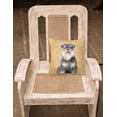 thumbnail image 2 of Carolines Treasures KJ1228PW1414 Schnauzer Fabric Decorative Pillow, 14Hx14W, multicolor, 2 of 2