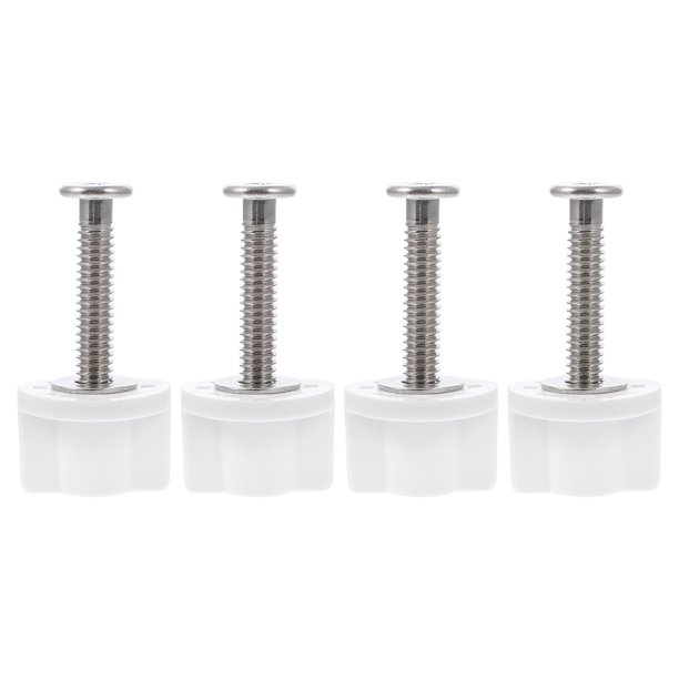 4 PCS Tornillos de asiento de inodoro Tornillos de montaje inodoros universales Accesorios de asiento de inodoro