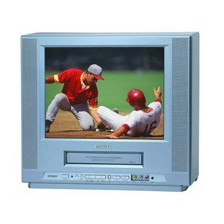 Toshiba MV-14FL4 - 14" Diagonal Class CRT TV - with built-in VCR - silver