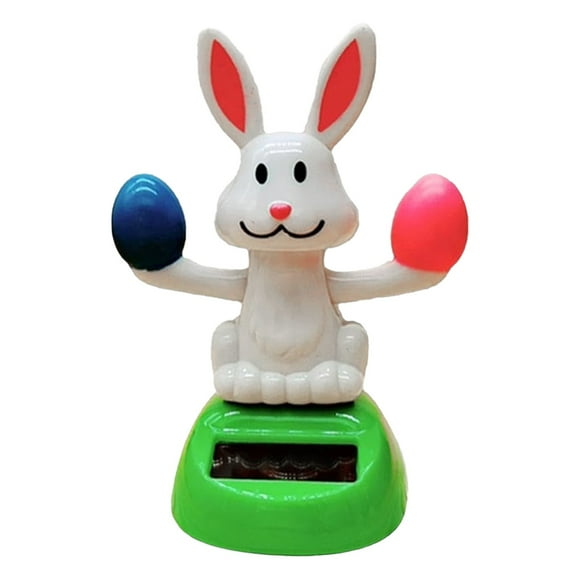 Celebrate Dance Bunny Car Bobblehead Easter Bunny Dance Toy Statue Car Bobblehead Dancer Cute Bunny Swing Doll Car Accessories Fun Decoration