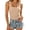 Beige, variant on Elegant Knit Tank Top With Neck And Ruffled Trim For Bills Top Women Athletic Wear