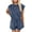 Ashleigh Blue, variant on Comfortable Women's Solid Color Romper with Open Back Design - Perfect for Daily Wear - [ZhiHiMeRi] | (US 4-6)S