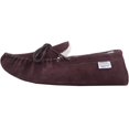 thumbnail image 5 of SNUGRUGS Men's Soft Sole Suede Sheepskin Moccasin Slippers - Dark Brown - US 15, 5 of 7