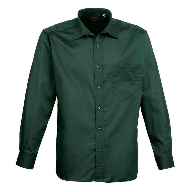 Premier Mens Poplin Long-Sleeved Shirt