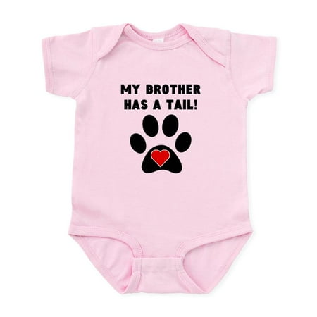 

CafePress - My Brother Has A Tail Body Suit - Baby Light Bodysuit Size Newborn - 24 Months