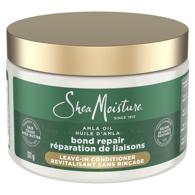 SheaMoisture Revitalisant Sans Rinçage de Réparation des Liaisons, pour Renforcer et Réparer les Boucles 311g
