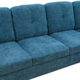 thumbnail image 5 of MAYEERTY Modern Adult 3-Piece Couch Set - Blue Vibrant Color, Lively Living Room Seating Decor, 5 of 11