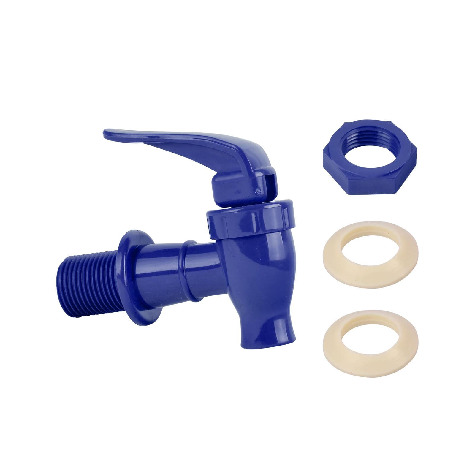 Brio Replacement Valve 6 Pack Cooler Faucet Spigot for Beverage Dispensers, Coolers, (Navy Blue)