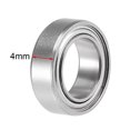 thumbnail image 3 of SMR138ZZ Deep Groove Ball Bearing 8mm x 13mm x 4mm Double Shielded Stainless Steel 5pcs, 3 of 4