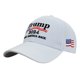thumbnail image 3 of Trump 2024 Béisbol Ajustable Casual Golfs para Hombres Mujeres () Blanco, 3 of 4