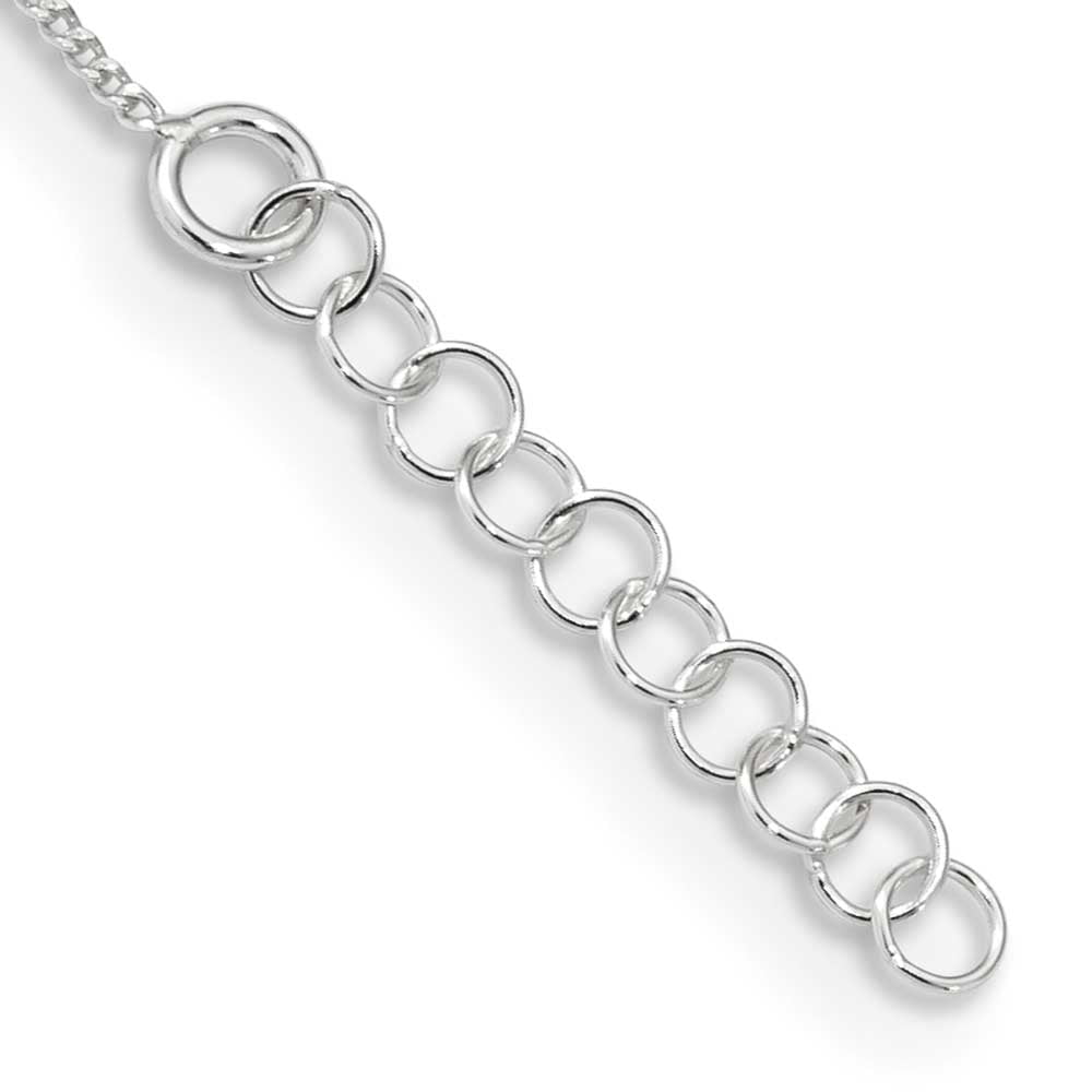 Sterling Silver Rose-tone Polished Arrow 9in Plus 1in Ext Anklet QQG4189-9