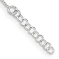 thumbnail image 3 of Sterling Silver Rose-tone Polished Arrow 9in Plus 1in Ext Anklet QQG4189-9, 3 of 5