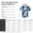 thumbnail image 5 of Pofeuu Flower Print Hawaiian Shirt for Men Sleeves Casual Button Down Summer Beach Dress Shirts T-Shirts,3X-Large, 5 of 7