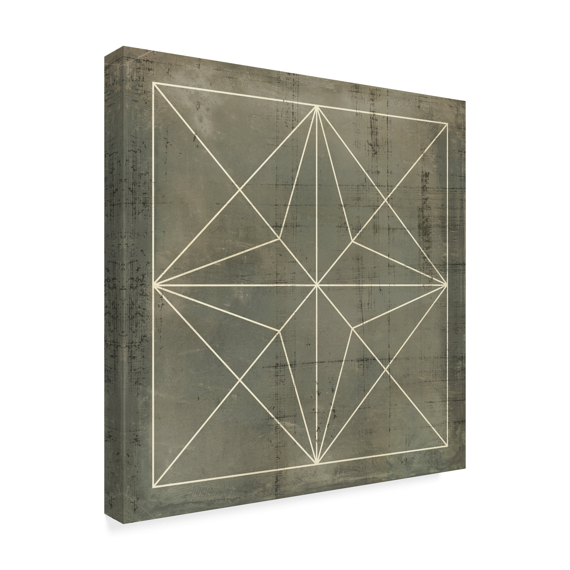 Trademark Fine Art 'Geometric Blueprint I' Canvas Art by Vision Studio