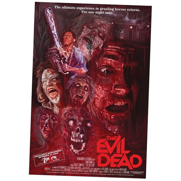 Evil Dead Movie Poster 16x24 Poster Medium Art Poster 16x24 Unframed, Age: Adults Western Graphic