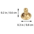 thumbnail image 3 of Miangastore Screw Rivets Golden Brass 40 Sets 0.8x0.3in, 3 of 9