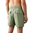 thumbnail image 4 of Fgvctg Work Shorts for Men Elastic Waist Casual Stretch Cargo Shorts Soft Summer Hiking Regular Fit Work Short Oversized Waistband Drawstring Pant with Pockets,Green,M, 4 of 6