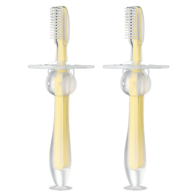 Cepillo de dientes para niños pequeños, 2 cepillos de dientes de entrenamiento para niños pequeños