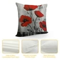 thumbnail image 4 of COMIO  Pillow Covers Black Red Flower Pattern, Rose Throw Pillows Cover for Outdoor Patio Furniture Sofa Bed, Square Decorative Couch Cover Living Room Bedroom Home Decoration, 4 of 5