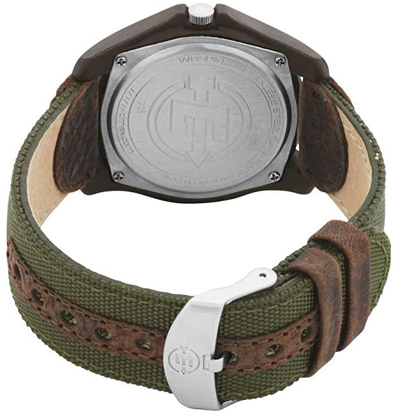 Timex Men's T49101 Expedition Camper Green Nylon/Leather Strap