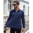 thumbnail image 4 of COOFANDY Long Sleeve Polo Shirts for Men Casual Dress Button Golf Tennis Collared Shirt with Pocket, Basic Lightweight Dry Fit Shirt for Work Travel, 4 of 8