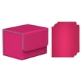 thumbnail image 3 of Caja para más de 100 cartas coleccionables con fundas premium y cierre magnético Rosa, 3 of 9