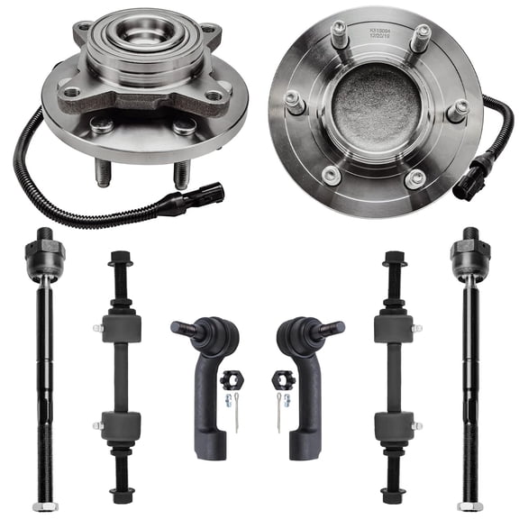 Detroit Axle - Front Wheel Bearing Hub Assembly Inner & Outer Tie Rods Sway Bar Links Replacement for Ford Expedition Lincoln Navigator - 2WD ONLY - 8pc Set