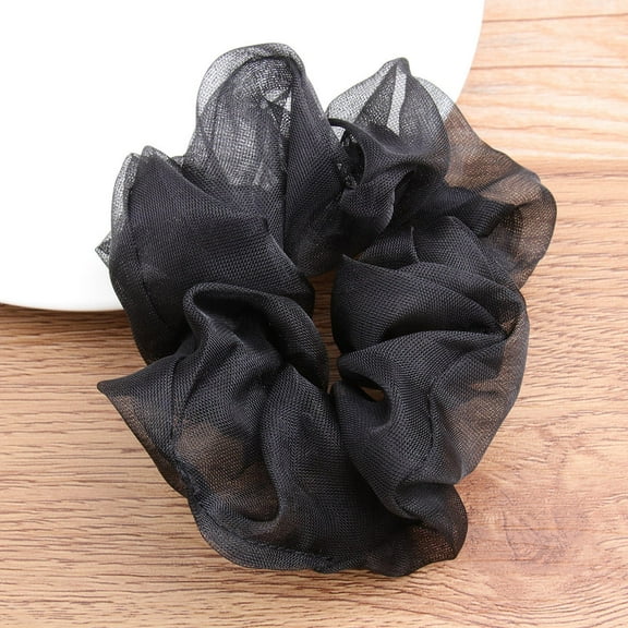 BESTYASH 5Pcs Elastic Braided Hair Ties Black Cloth Simple Design Hair Accessories for Women