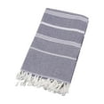 thumbnail image 5 of Serviette de Plage Turque pour Adultes Antiadhésive Design Rayé Sable avec Pompon Châle de Sauna Extérieur, 5 of 5