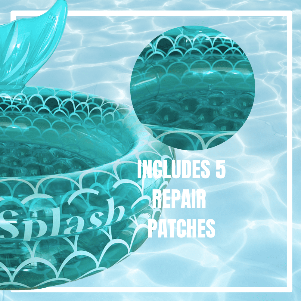 Sun N Splash Blue Mermaid Inflatable Kiddie Pool for Kids Ages 3+