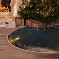 thumbnail image 5 of Daiia Magical Library Butterfly Night Drawing Merry Christmas Tree Skirt , Xmas Large Lace-up Tree Skirt, Santa Snowflakes Rustic Home Decorations New Year Party Farmhouse Decor-48", 5 of 6