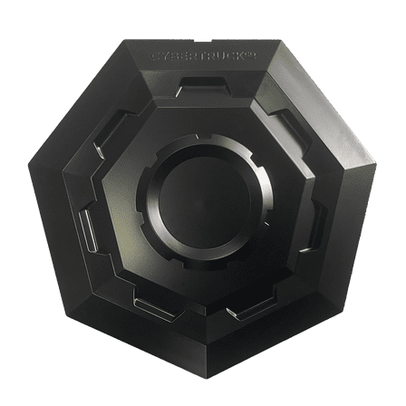 Tesla Cybertruck Wheel center caps plastic matte black (set of 4)