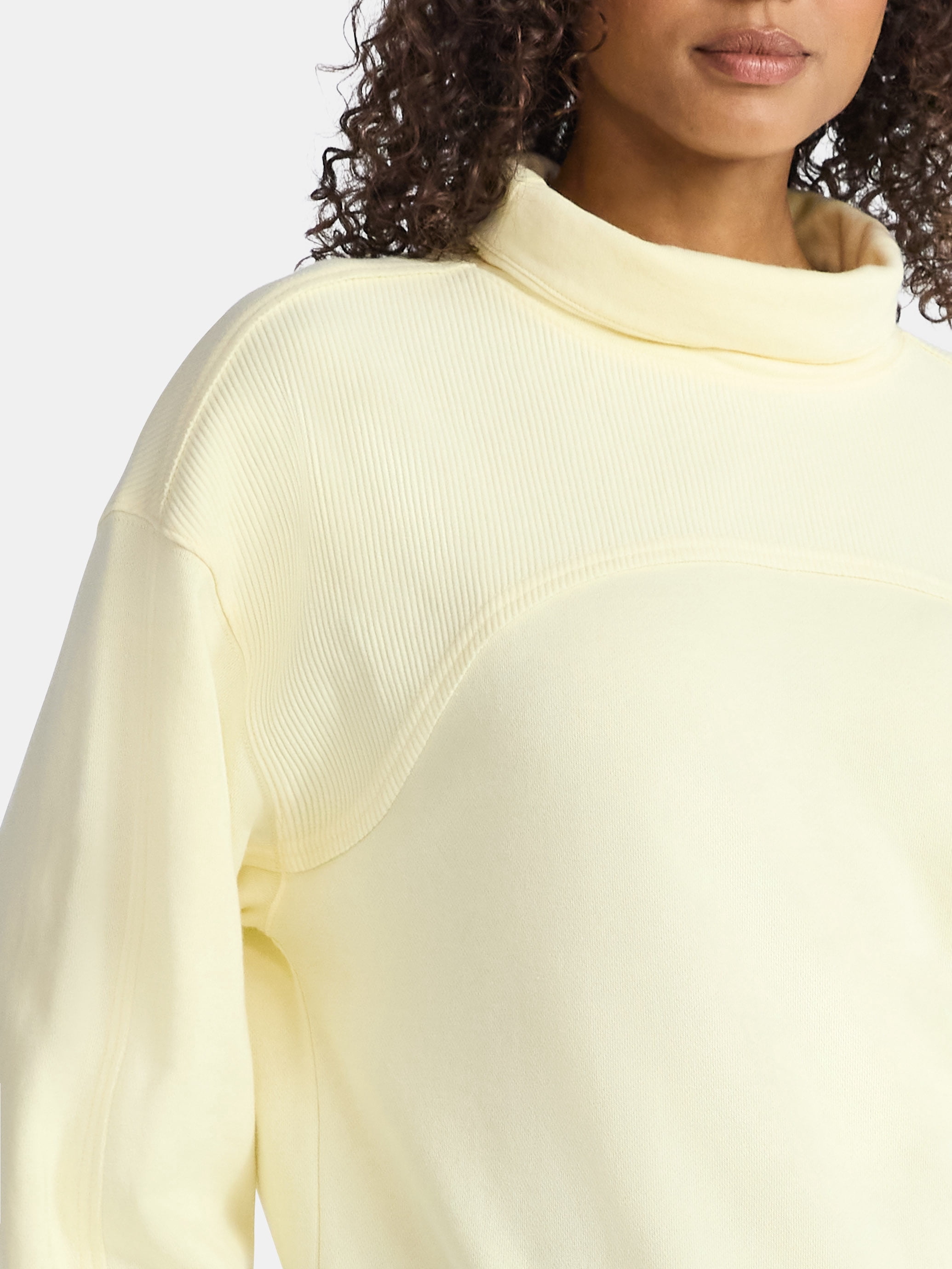 Time and Tru Women's Ottoman Ribbed Pullover Top with Long Sleeves, Size XS-XXXL