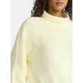 thumbnail image 4 of Time and Tru Women's Ottoman Ribbed Pullover Top with Long Sleeves, Size XS-XXXL, 4 of 5